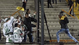 Fans, fans violence, fans arrested, fans chaos, Palmeiras, Penarol, Penarol defeated, sports news, sports, football news, Football, Indian Express