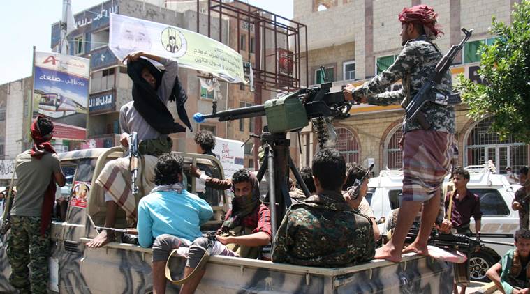 yemen conflict, yemen clashed, airstrike yemen, taiz clashes yemen, taiz province yemen, huthi rebels yemen, res seat port yemen, saudi led coalition yemen fighting, world news, middle east news, indian express