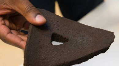 ESA, 3d printed bricks, simulated moondust,ESA, 3D printer table, Lunar 3d printing plus solar concentrator, lunar construction, 3D printer plus solar concentrator, in situ resource utilisation,ESA's Materials and Processes, Science, Science news