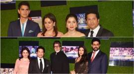 amitabh bachchan, sachin tendulkar, sachin tendulkar family, sachin tendulkar family photo, sachin tendulkar biopic premiere
