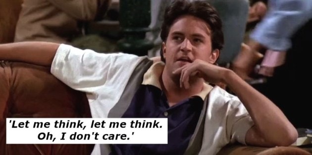 Chandler Bing’s sarcasm and wit to help you keep going on Mondays ...