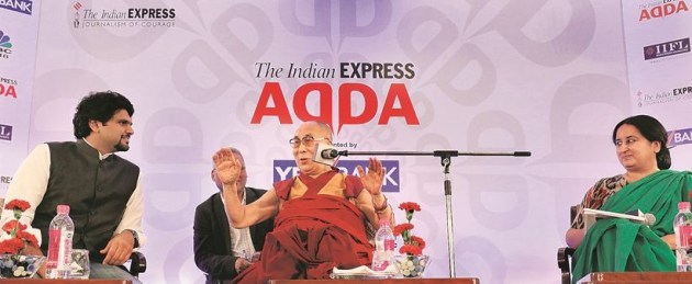 dalai lama, dalai lama delhi, express adda, anant goenka, tibetan leader, dalai lama india, dalai lama tibet