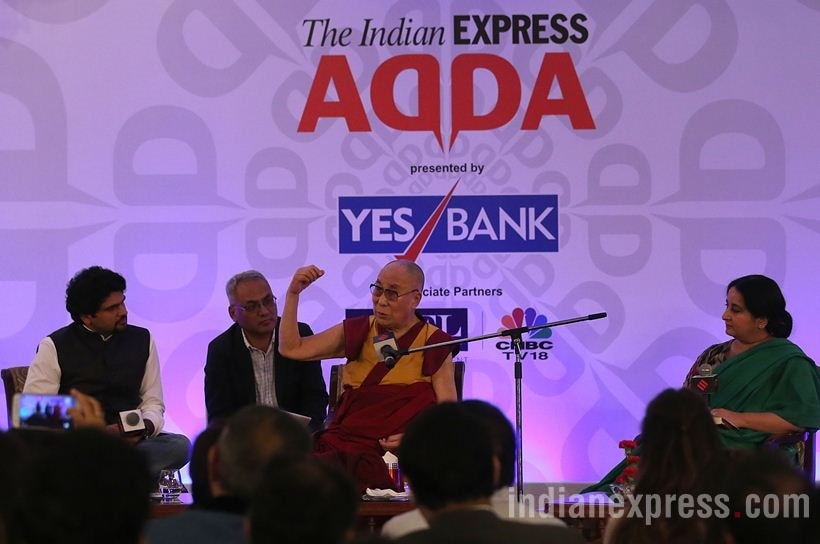 dalai lama, dalai lama delhi, express adda, anant goenka, tibetan leader, dalai lama india, dalai lama tibet