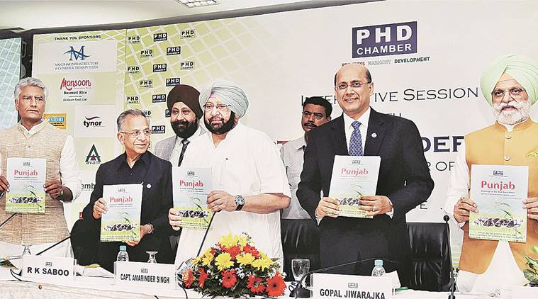 Amarinder Singh, Capt Amarinder Singh, punjab industrialists, amarinder meets industrialists, PHD Chamber of Commerce and Industry, PHDCCI, India news, indian express news