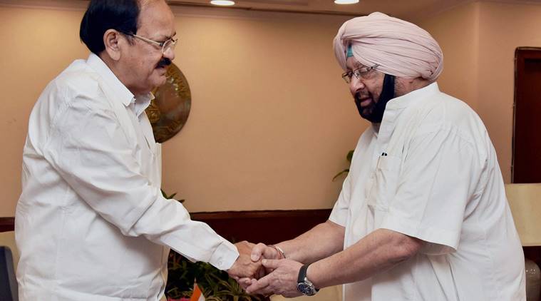 Amarinder Singh, venkaiah naidu, Amarinder Singh-Venkaiah naidu meeting, Real Estate Regulatory Act, RERA, Punjab, Punjab government, Punjab government schemes, india news, indian express news