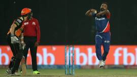 IPL 2017, IPL 2017 news, IPL 2017 updates, Amit Mishra, Amit Mishra bowling, Amit Mishra Delhi Daredevils, Delhi Amit Mishra bowling, Amit Mishra wickets, sports news, sports, cricket news, Cricket, Indian Express