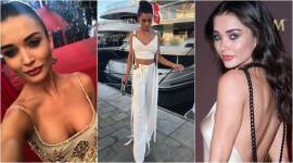 cannes 2017, 70 cannes film festival, amy jackson, cannes fashion, cannes style, amy jackson acannes looks, amy jackson cannes 2017, celeb fashion, fashion news, lifestyle news,entertainment news, indian express, cannes news,
