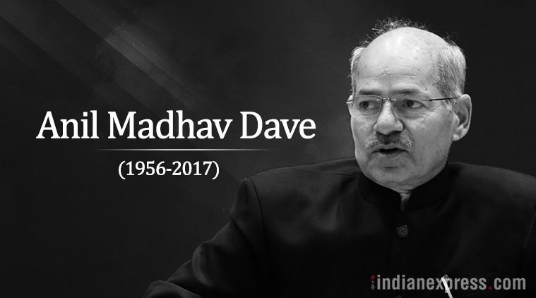 anil dave, anil dave death, environment minister anil dave, anil madhav dead, anil dave biography, anil dave work, india news, indian express news