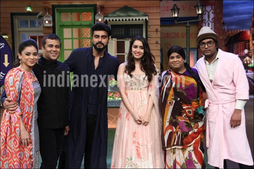 half girlfriend, arjun kapoor, shraddha kapoor, kapil sharma, the kapil sharma show