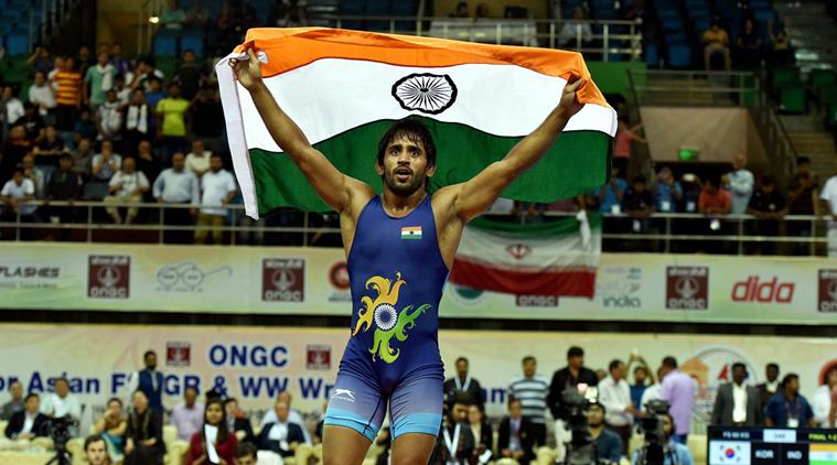 asian wrestling championship, bajrang punia, sarita mor, asian wrestling championship india, asian wrestling championship gold, sports news