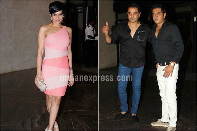 mandira bedi, bobby deol, zaheer sagarika engagement photos
