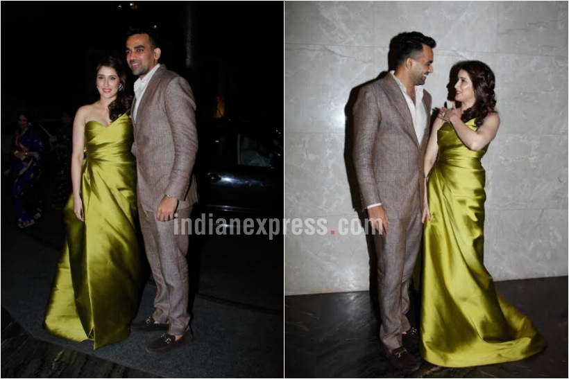 zaheer khan sagarika ghatge, zaheer khan engagement, zaheer sagarika engagement photos