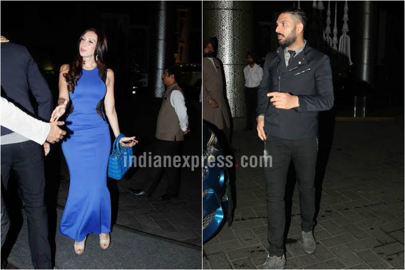 Yuvraj singh, hazel keech, yuvraj hazel photos, zaheer sagarika engagement photos