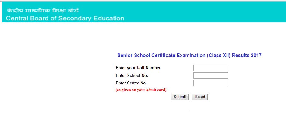 CBSE Class 12th results 2017 announced, check at cbse.nic.in and ...