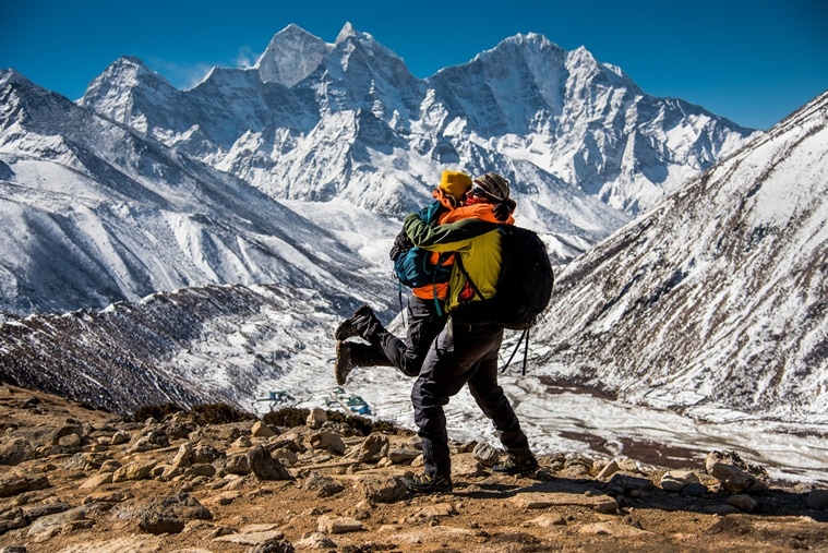 wedding, wedding photography, unusual wedding, destination wedding, mt everest, wedding on mt everest, wedding on everest, adventure wedding photography, adventure wedding, viral photos, viral news, trending news, latest news, indian express