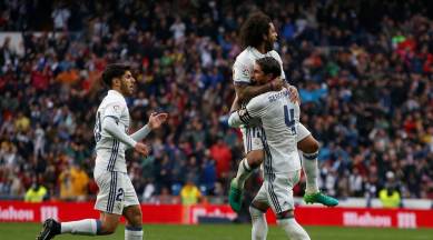 Real Madrid, Atletico Madrid, Madrid, Madrid derby, Real vs Atletico, Real Madrid vs Atletico Madrid, Champions League, Champions League semifinals, UEFA Champions League, Zinedine Zidane, Zidane, Cristiano Ronaldo, Ronaldo, Diego Simeone, Simeone, Gareth Bale, Bale, football stories, sports stories, Indian Express