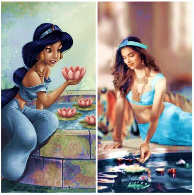 deepika padukone, deepika padukone disney princesses, disney, disney princesses, deepika padukone reimagined as disney princesses, snow white, cinderella, jasmine, rapunzel, cat woman, ariel, deepika padukone hair, deepika padukone fashion, deepika padukone hairstyles, deepika padukone creative hairdo, deepika padukone straight hair, deepika padukone curls, deepika padukone beachy waves, deepika padukone ponytail, deepika padukone chignon, deepika padukone golden streaks, deepika padukone hair colour, deepika padukone actress, deepika padukone xxx, deepika padukone piku, deepika padukone films, deepika padukone images, deepika padukone designer dress, fashion, lifestyle, indian express, indian express news