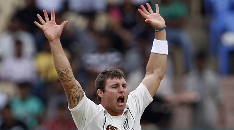 Doug Bracewell, Doug Bracewell New Zealand, New Zealand Doug Bracewell, Doug Bracewell bowling, Doug Bracewell matches, Doug Bracewell wickets, sports news, sports, cricket news, Cricket, Indian Express