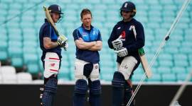 England’s Ben Stokes, Eoin Morgan and Jason Roy during nets england vs bangladesh, eng vs ban, eng vs ban champions trophy, england cricket, bangladesh, champions trophy, icc champions trophy 2017, cricket news, cricket, indian express