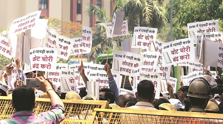EVM, EVM controversy, evm tampering, election commission, election commission evm tampering, AAP, Aam Aadmi Party, india news, indian express news