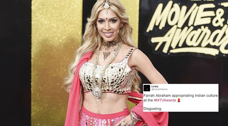 MTV Awards 2017: Farrah Abraham’s Bollywood-style lehenga stirs up ‘cultural appropriation 