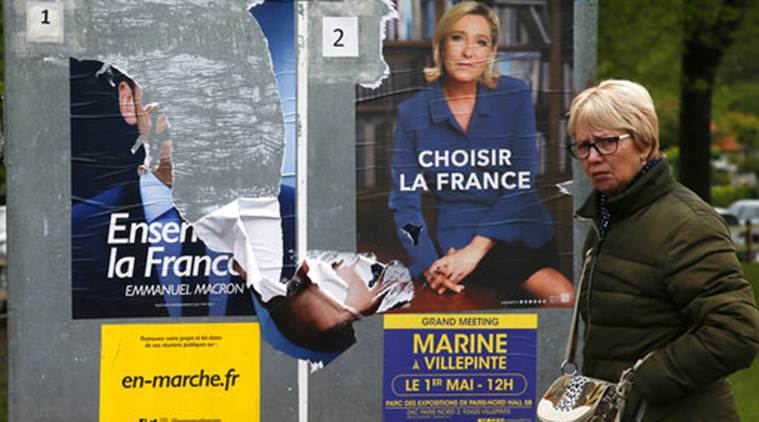 French election, French election campaign, French presidential election, France presidential election, France presidential election sunday, French presidential candidate Emmanuel Macron, Emmanuel Macron, world news, latest world news, indian express, indian express news