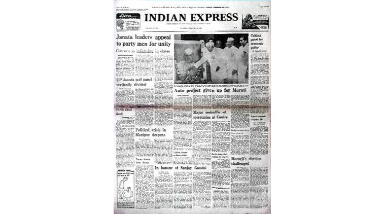 Janata Party, Chandra Shekhar, Forty Years Ago, Forty Years Ago indian express, indian express