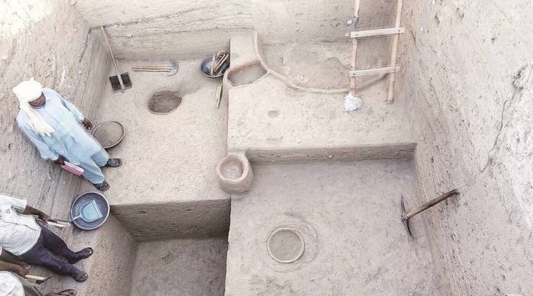 harappa civilization, harappa excavation, haryana harappan excavation, kunal village harappan site, harappan excavation site, haryana archeology dept, indian archeological society, asi india, national museum india, harappa sites in india, haryana historical sites, historic excavation harappa haryana, haryana news, indian express