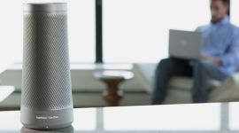 Harman Kardon Invoke, Microsoft Invoke, Microsoft Invoke smart speaker, Invoke voice controlled speaker, Cortana Invoke, Amazon Echo, Google Home, Apple siri speaker, technology, technology news