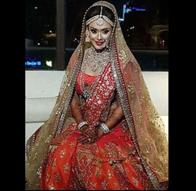celebrity brides of 2017 style, hirishita bhatt, bridal makeup, bridal look, indian express, indian expres news