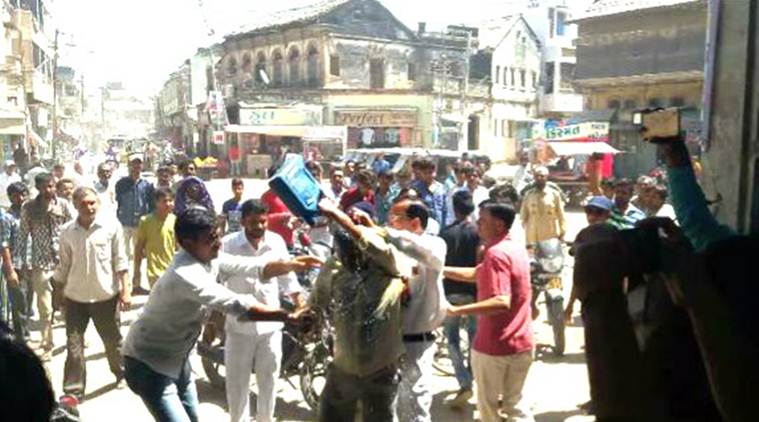 Congress workers, Gujarat Congress workers, Rajkot Congress workers, Congress workers Gujarat, Congress workers Rajkot, India News, Indian Express, Indian Express News 