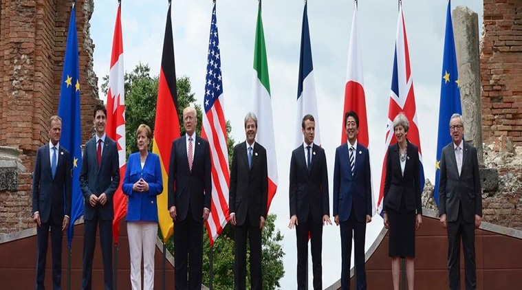 G7 member summit, G7 summit news, climate change, europe migration crisis, paris agreement, G7 members and Donald Trump, G7 members meet, Theresa May, Donald Tusk, Donald Trump, International news, World news,