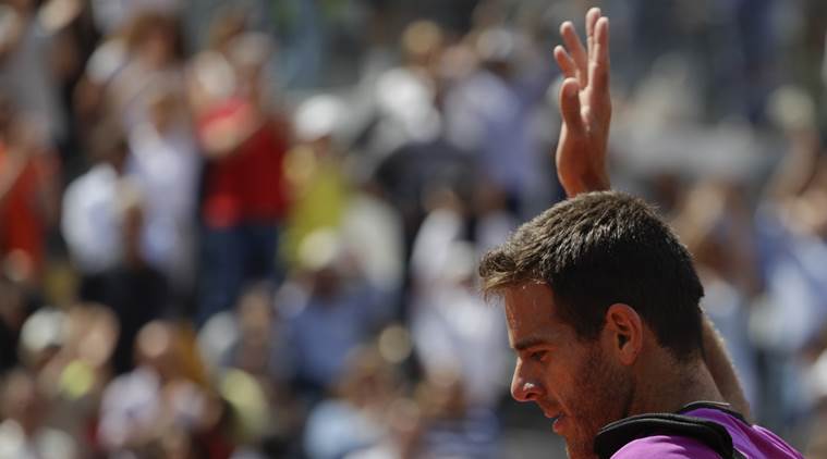 Juan Martin Del Potro, Juan Martin Del Potro news, Juan Martin Del Potro updates, Juan Martin Del Potro loss, Gastao Elias, Lyon open, sports news, sports, tennis news, Tennis, Indian Express