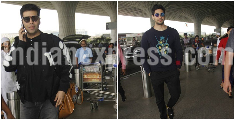 karan johar, karan johar spotted, siddharth malhotra pics