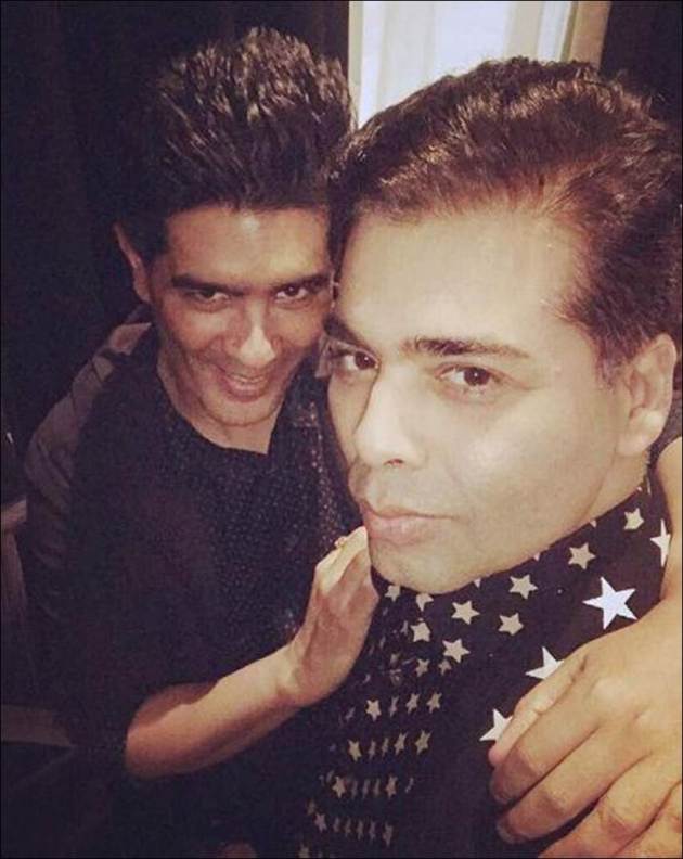 karan johar, karan johar manish malhotra, mansih malhotra karan johar birthday, karan johar birthday party image