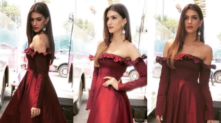 kriti sanon in red dress