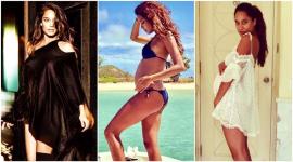 lisa haydon, lisa haydon pregnancy, lisa haydon baby bump, lisa haydon pregnant, lisa haydon magazine cover baby bump, lisa haydon elle magazine cover, lisa haydon baby bump bold look, kareena kapoor khan, genelia d souza, carol gracias, shveta salve, pregnancy, baby bump, moms to be, celebrity mothers, indian express, indian express news