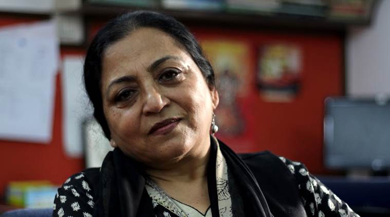 Madhu Kishwar, academic and writer. Express Photo by Tashi Tobgyal