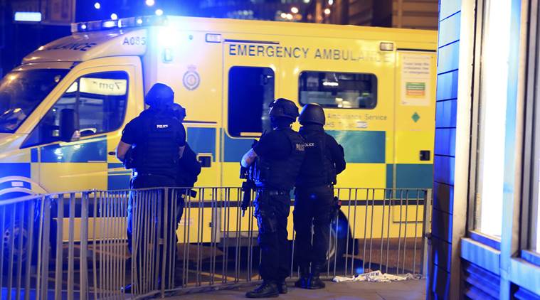 manchester attack, manchester blast, britain terrorist attack, pranab mukherjee, terrorism, manchester suicide bomb attack, united kingdom, theresa may, jeremy corbyn, ariana grande, manchester arena, world news, indian express