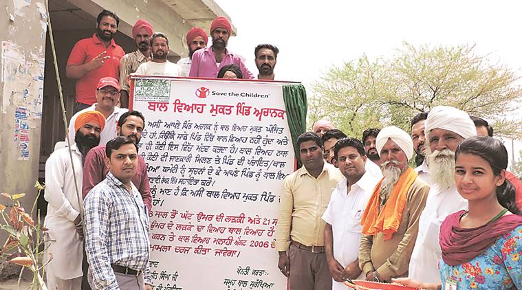 Mansa village, Achanak, Child-marriage free, Achanak village child marriage, punjab news, india news, indian express news