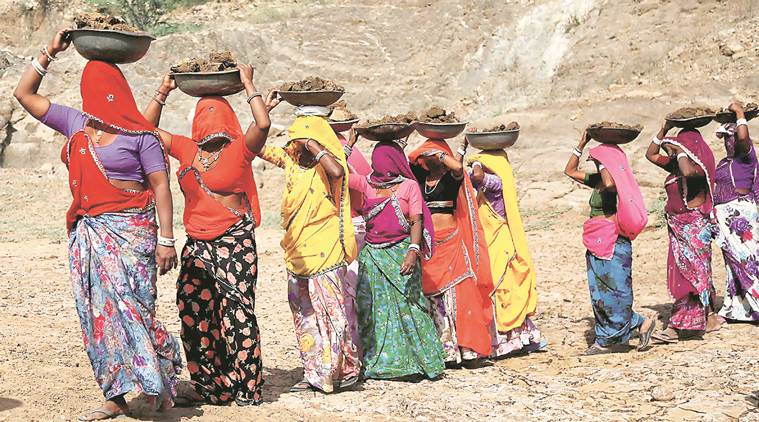 MNREGA, rural development, payment of wages, unskilled labour, unskilled labour wages, lok sabha, india news, indian express news