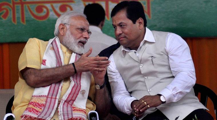 narendra modi, sarbananda sonowal, assam floods, assam flood affected areas, assam flood damage