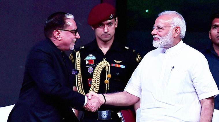 modi, narendra modi, modi essel group, Subhash Chandra, Subhash Chandra modi meet, Suresh Prabhu, pranab mukherjee, india news, indian express news