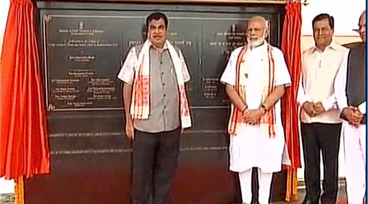 Modi, PM Modi, Modi in Assam, BJP, Dhola-Sadiya bridge, India's longest bridge, Brahmaputra, assam-arunachal pradesh, north east, Sarbananda Sonwal, india news, indian express