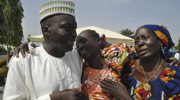 nigerian girls released, chibok girls, boko haram, boko haram girls, bring back our girls, nigeria girls freed, nigeria news, indian express news