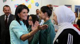 Nikki Haley, Donald Trump, Syrian refugees, US ambassador to UN, US ambassador Haley, US President, America First, US news, world news, indian express news