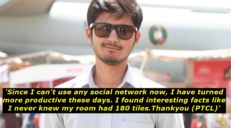 pakistan trending stories, ptcl facebook complaints, ptcl facebook, pakistan facebook trending, pakistan guy facebook post for PTCL viral, pakistan guy sarcastic facebook post for PTCL viral on social media, indian express, indian express news, trending, trending in india