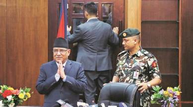 Prachanda resigns, Prachanda resignation, Pushpa kamal dahal, nepal, nepal politics, nepal PM, Nepal PM Prachanda, Nepal Pm resignation, KP Oli, nepali congress, Communist Party of Nepal, Nepal news, indian epxress news