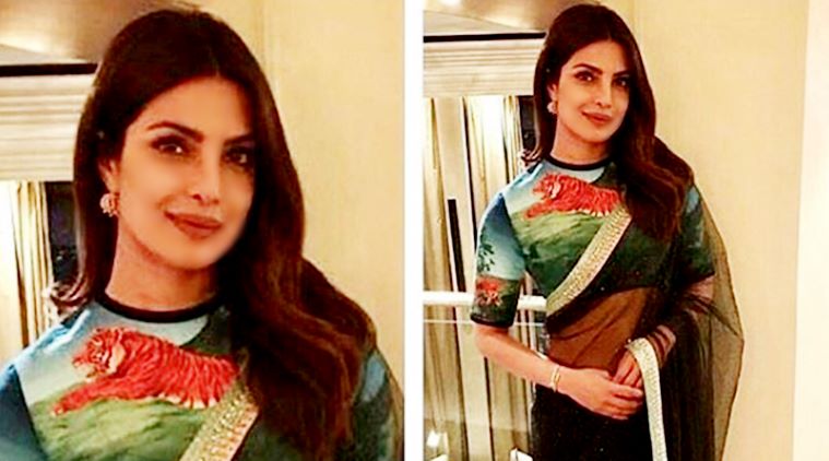 priyanka chopra in sabyasachi saree