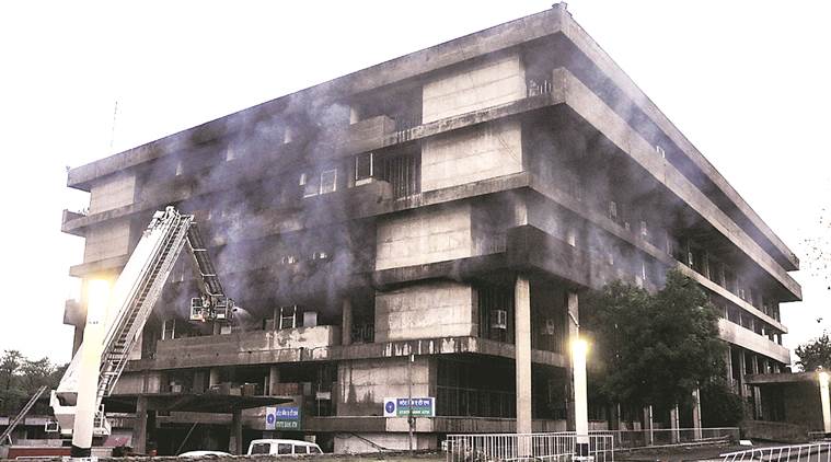 Panjab University, Panjab University fire, PU, latest news, chandigarh, latest news, indian express